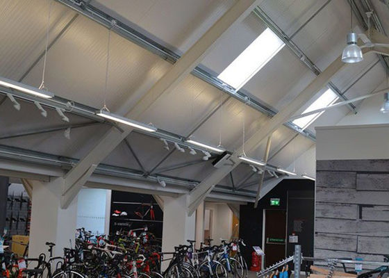 Galvanisierte Bau-Fahrradladen-vorgefertigtes Stahlkonstruktions-Gebäude-heißes Bad