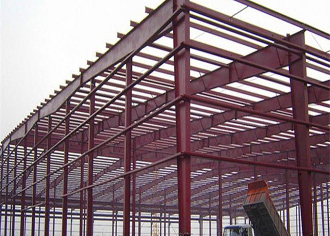 Abschnitt-Rahmen-Lager der hohen Qualität H fabrizierte große Spannen-Stahlkonstruktions-Gebäude vor