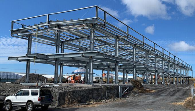 Stahlkonstruktions-Gebäude neues Metallerrichtendes Stahlkonstruktions-Lager/Hangar der Art-2021 in Hawaii